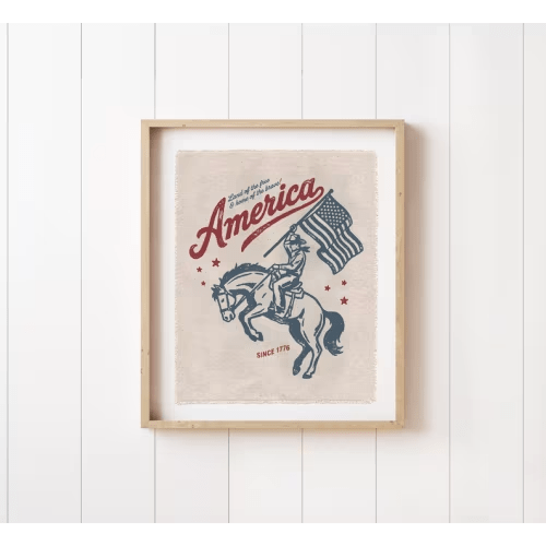 American Cowboy Wall Art