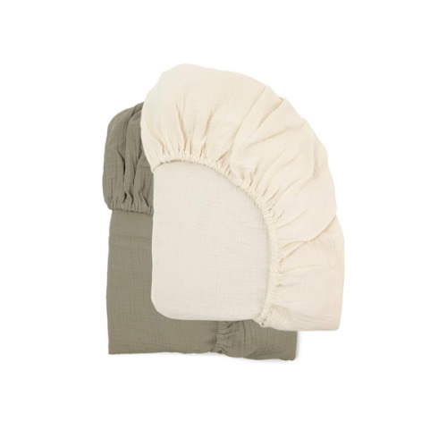 Muslin Crib Sheets | Natural + Birch