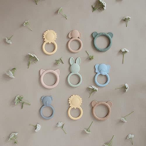 mushie Silicone Baby Teether Toy | Pretzel