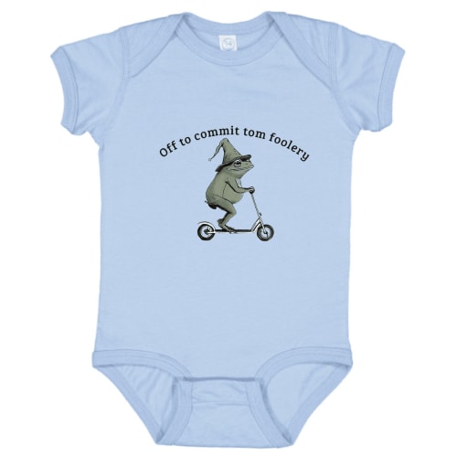 Baby Onesie Hub Wizard Frog Baby Bodysuit, Funny Boys and Girls Baby Gift