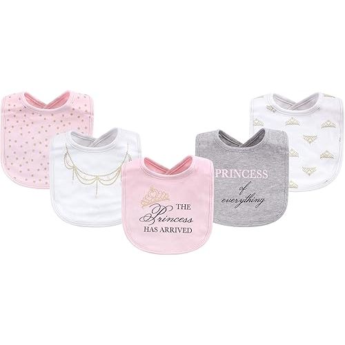 Little Treasure Unisex Baby Cotton Bibs, Princess, One Size
