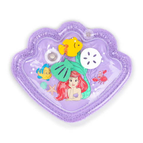 Bright Starts Disney Ariel Sea Treasures Tummy Time Water Mat, Purple, Newborn