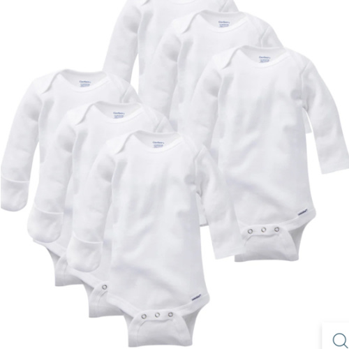 Baby Onesies® Bodysuits with Mitten Cuffs 6-Pack | Gerber Childrenswear