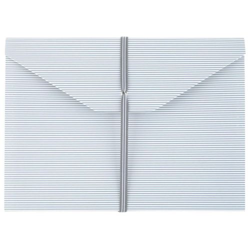 Sugar Paper Essentials Expanding File Blue Stripe
