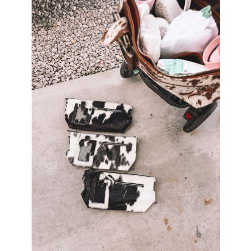 Cowhide Stroller Bag