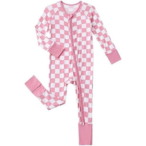 Baby Viscose from Bamboo Pajamas - Infant Boys Girls Footless Zippy Pjs Sleep 'N Play Clothes - One Piece Romper