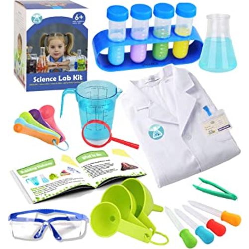 Kids Science Experiment Kit with Lab Coat