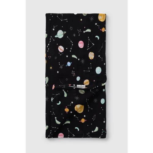 Baby Muslin Swaddle in Tanboocel® Viscose from Bamboo - Planets