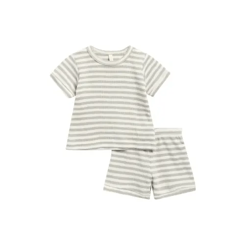 Stripe Organic Cotton Waffle Knit T-Shirt & Shorts Set
18-24M