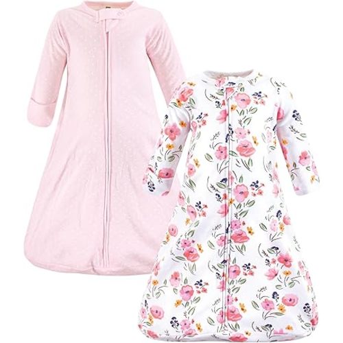 Hudson Baby BabyCotton Long-Sleeve Wearable Sleeping Bag, Sack, Blanket