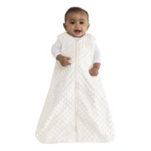 HALO SleepSack Wearable Blanket, Velboa, Cream Plush Dots, Small - Gray - Little Dreamer