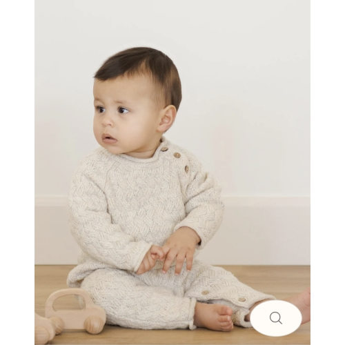COZY HEATHER KNIT JUMPSUIT