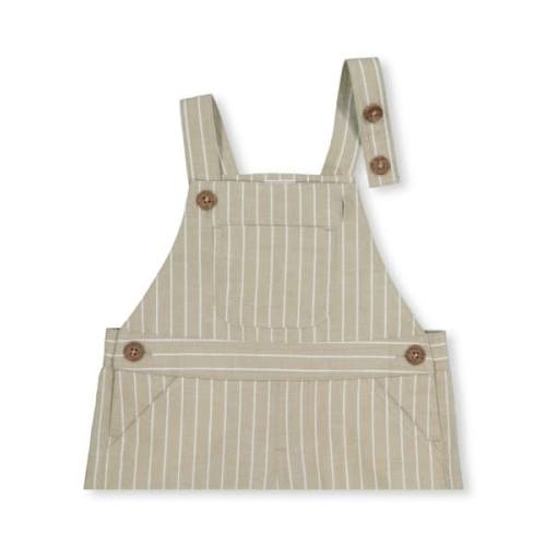 Medium Green Marle Baby Seersucker Stripe Dungarees | Best&Less™ Online