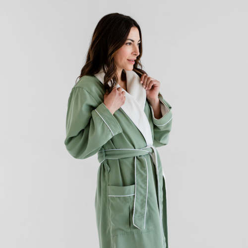Ultimate Luxury Plush Spa Robe - Eucalyptus