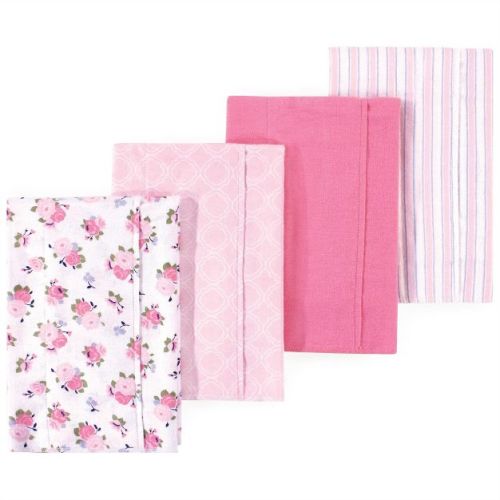 Little Treasure Luvable Friends Flannel Burp Cloths 4pk