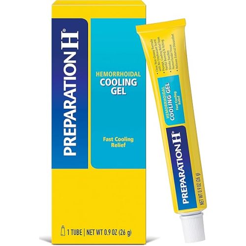 Preparation H Hemorrhoid Cooling Gel with Aloe for Fast Discomfort Relief - 0.9 Oz Tube
