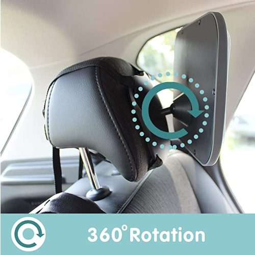 Onco Baby Car Mirror - Baby Mirror for Car - 100% Shatterproof - Drive Safe and Monitor Your Child - Car Mirror Baby Rear Facing Seat - Mirror for Car Seat Rear Facing