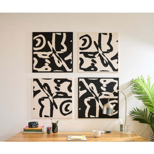 Felt Right® Scribbles Ebony Sound Dampening Wall Art