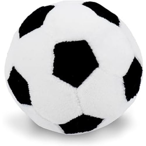 June Garden 3" My First Soccer Ball - Plush Baby Rattle Toy - Safe Soft Sports Toy for Infants Boys and Girls