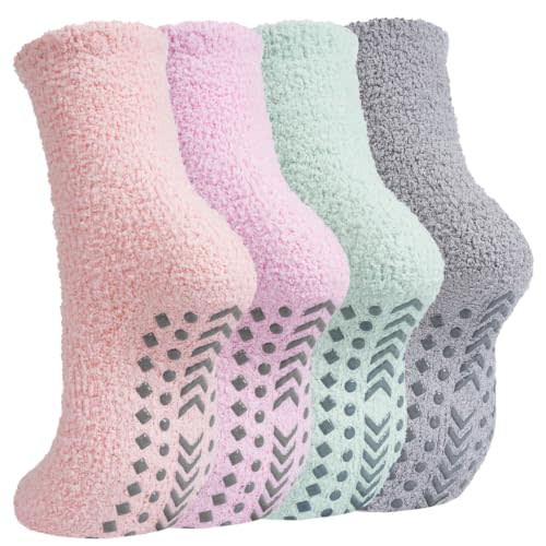 Fall Fuzzy Grip Socks Women,Slipper Socks Hospital Postpartum Essentials