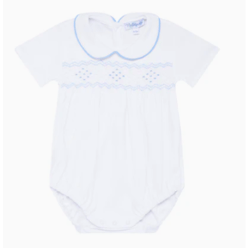 Nella Smocked Boy Bubble- 0-3m