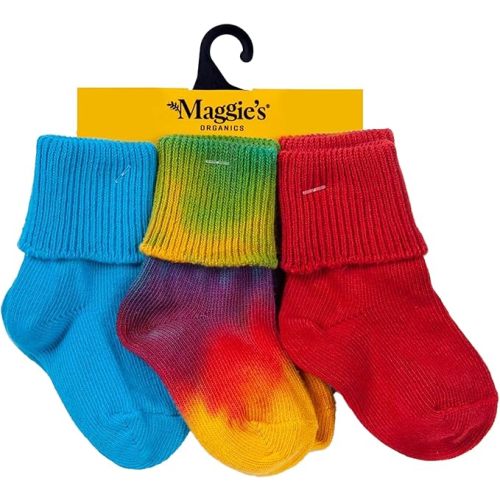 Maggie's Organics Natural Infant and Toddler Anklet Socks - 3 Pack