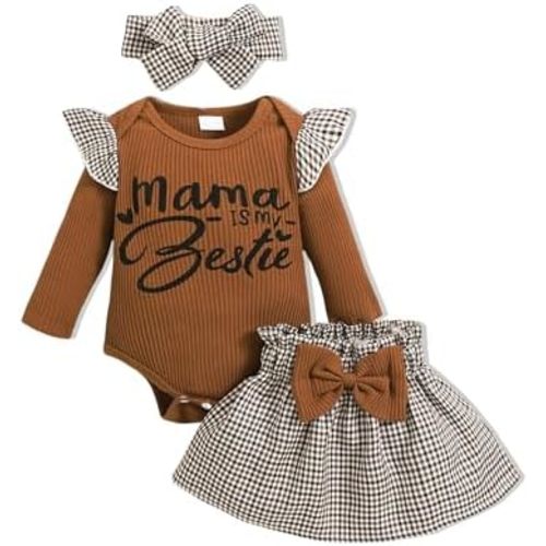 Newborn Infant Clothes Baby Girl Dress Summer Toddler Outfit Cute Girl Romper Skirt Set+Headband