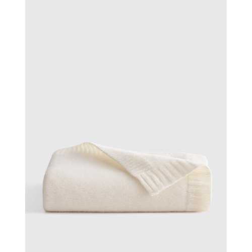 Luxe Knit Cashmere Baby Blanket in Ivory