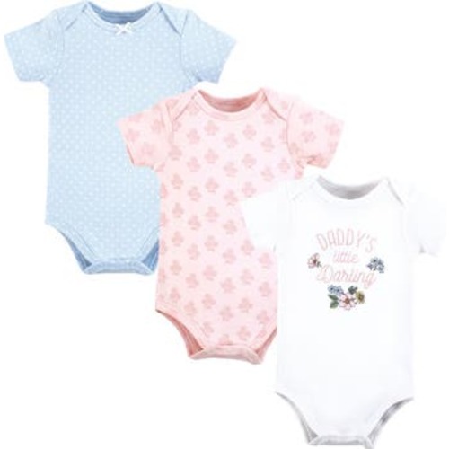Essential Three-Piece Set of Cotton Bodysuits, 9-12M