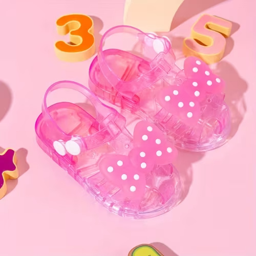 new cute jelly crystal sandals girls - Temu