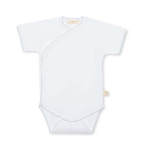 3M, Gardenia Home Baby Gi White with Blue Wrap Onesie