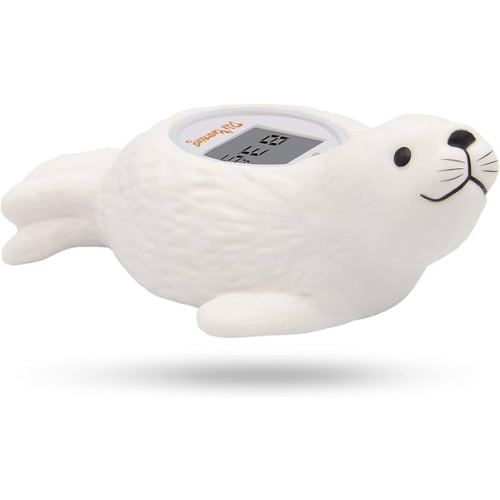 Doli Yearning Upgrade Baby Bath Thermometer Room Temperature| Water Thermometer|Kids' Bathroom Safety Products| Baby Bath(Seal Shape)℃/℉, LCD