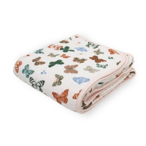 Little Unicorn Original Cotton Muslin Baby Blanket Quilt - Butterflies