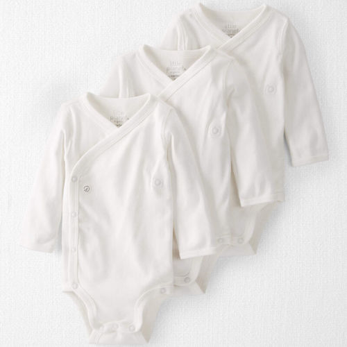 White Baby 3-Pack Organic Cotton Snap Bodysuits | Carter’s Oshkosh Canada