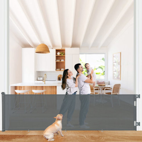 Toocapro 118" Retractable Baby Safety Gates Extra Wide, Extra Long Pet Dog Gates for House Stairs Doorways & Reviews | Wayfair