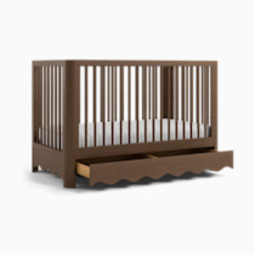 Storkcraft Casablanca Deluxe 5-in-1 Convertible Crib with Drawer - Hazelnut