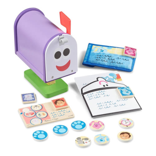 Melissa & Doug Blue's Clues & You! Wooden Mailbox Play Set (27 Pieces)