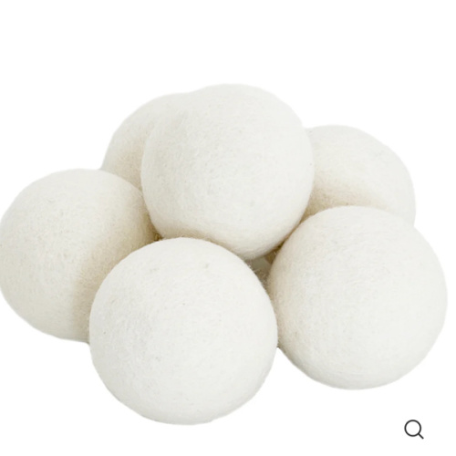Wool Dryer Balls, 6 Pack XL Size, White – Woolino