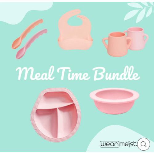 Meal Time Bundle - Peach + Pink