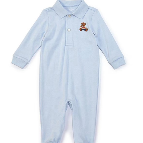 Ralph Lauren Baby Boys Long-Sleeve Polo Bear Footie Coverall | Dillard's