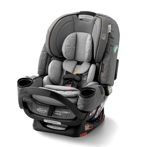 Graco Premier 4Ever DLX Extend2Fit SnugLock 4-in-1 Car Seat Featuring Anti-Rebound Bar, Midtown Collection