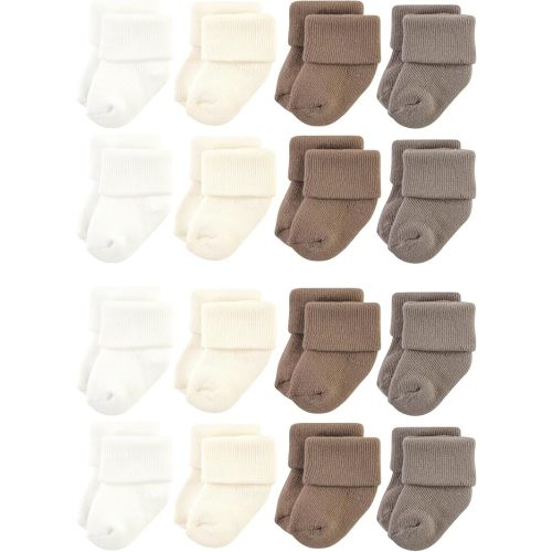 Hudson Baby Unisex Baby Cotton Rich Baby Terry Socks 16-Pack