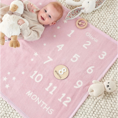 Milestone Mini Blush Blanket