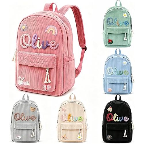 Personalized Backpack for Girls & Boys, Custom Name Backpack