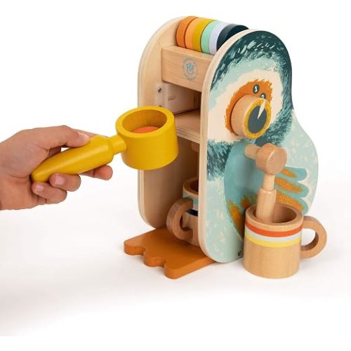 Manhattan Toy Early Bird Espresso Toddler & Kids Pretend Play Cooking Toy Set