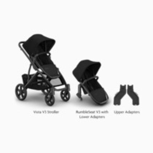 UPPAbaby Vista V3 Stroller, RumbleSeat V3 & Upper Adapters - James