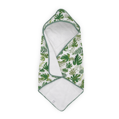 Infant Hooded Towel - Tropical Leaf