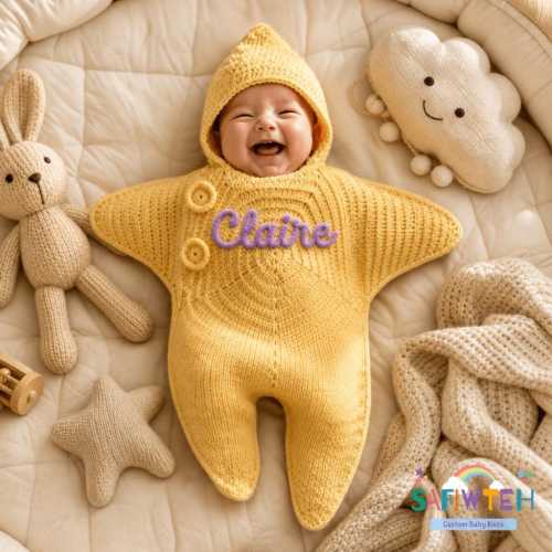 Crochet Star Baby Outfit