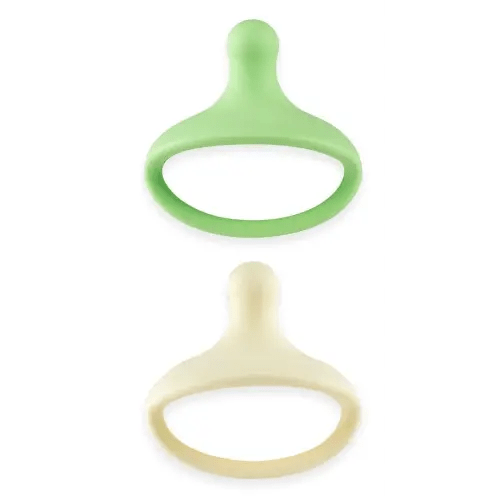 Kids Heroes One-Piece Silicone Pacifiers for Babies 3-36 Months, BPA-Free, 2 Pack (Mint Green and Vanilla)