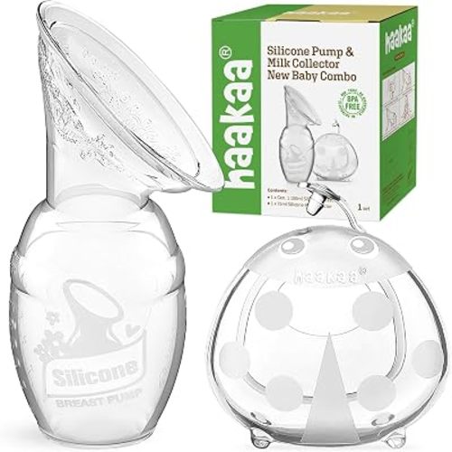 haakaa Manual Breast Pump 4oz/100ml & Ladybug Milk Collector 2.5oz/75ml Set